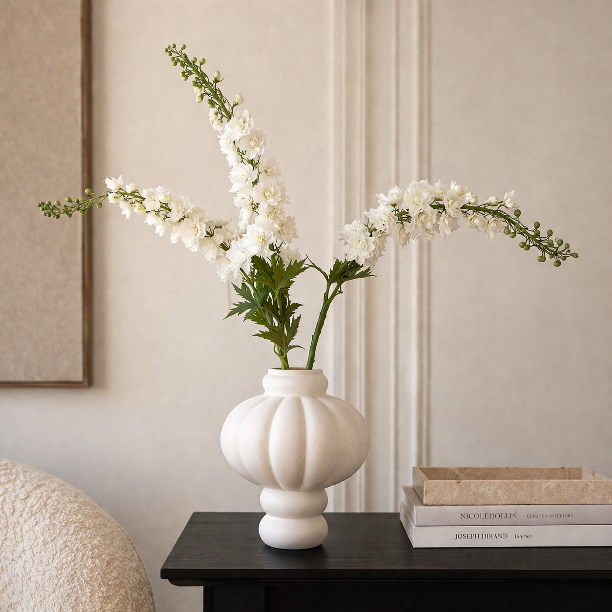 White Delphinium